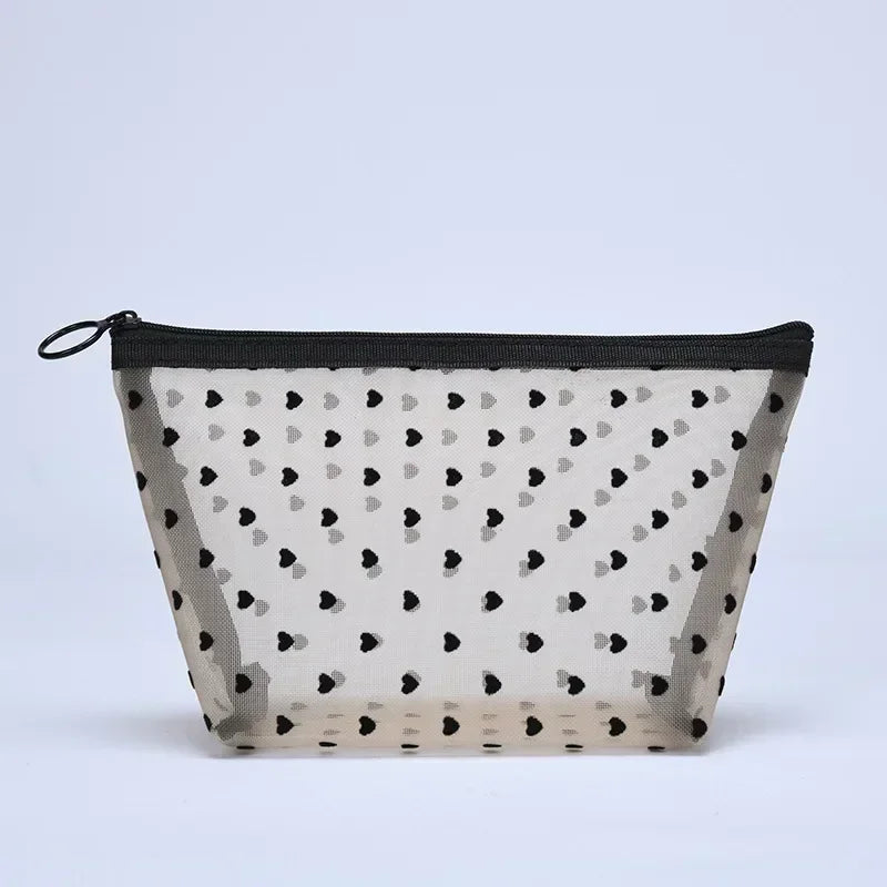 Nylon Mesh Cosmetic Zipper Bag