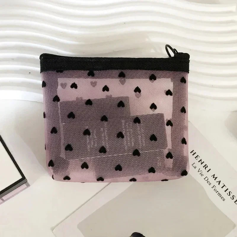 Nylon Mesh Cosmetic Zipper Bag