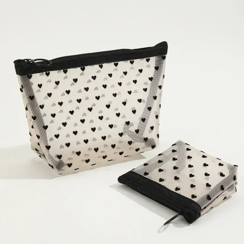 Nylon Mesh Cosmetic Zipper Bag