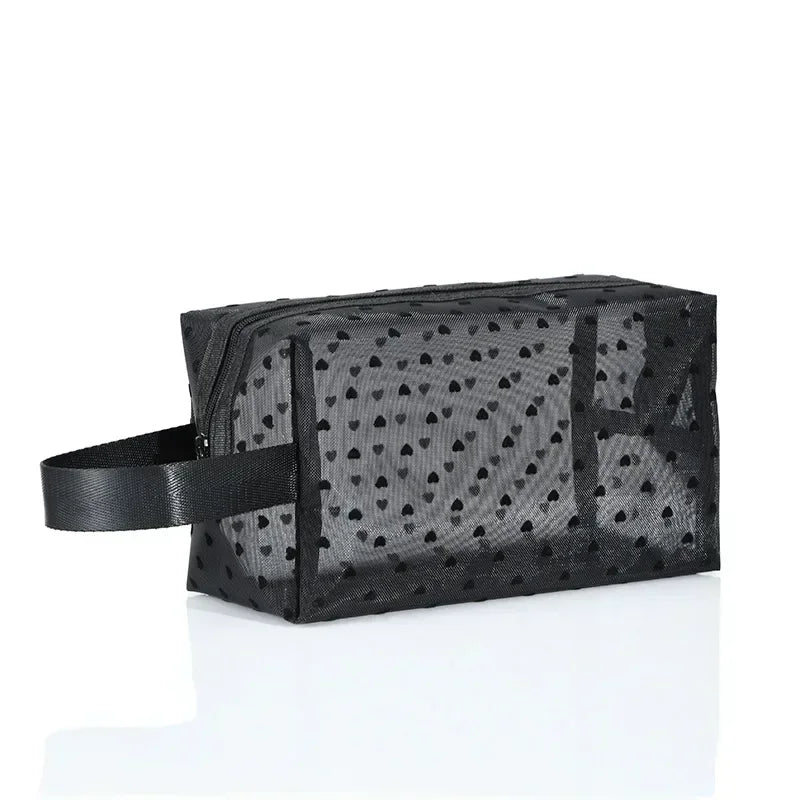 Nylon Mesh Cosmetic Zipper Bag