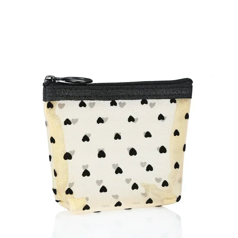 Nylon Mesh Cosmetic Zipper Bag