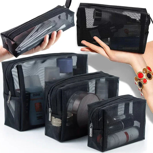 Women Mesh Cosmetic Bag